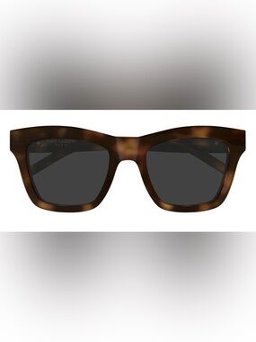 Yves Saint Laurent Tortoiseshell Square Sunglasses - Brown and Black